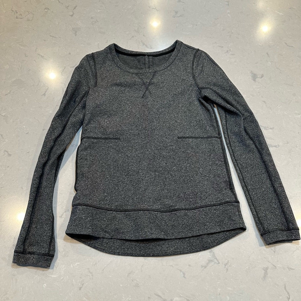 EUC Lululemon Athletica Dark Gray Sweatshirt - Sz 4